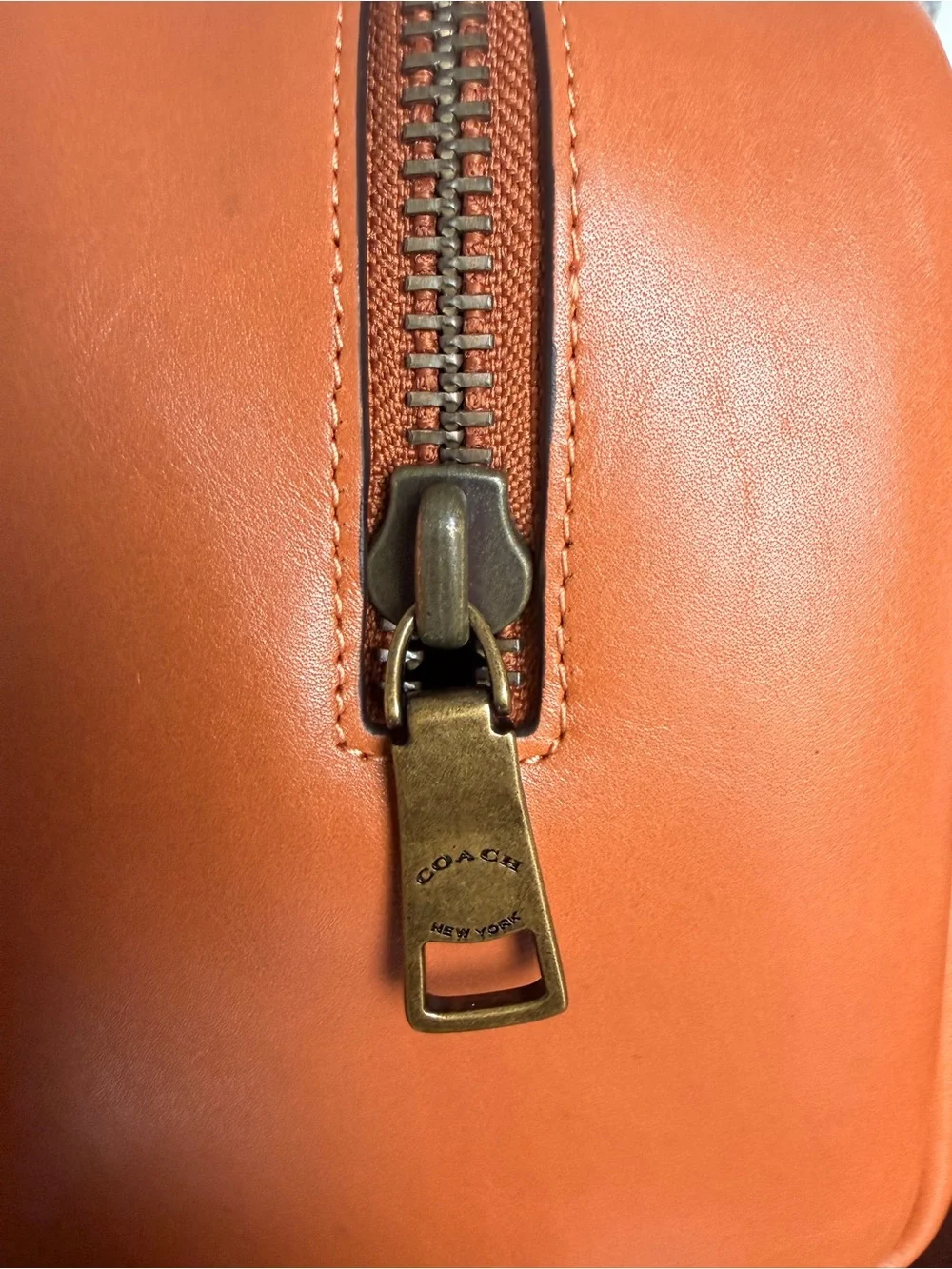 Coach Large Twin Turnlock Satchel in Toffee with Brass Hardware - NWOT